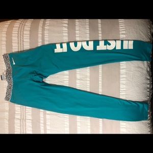 Teal Nike pro leggings
